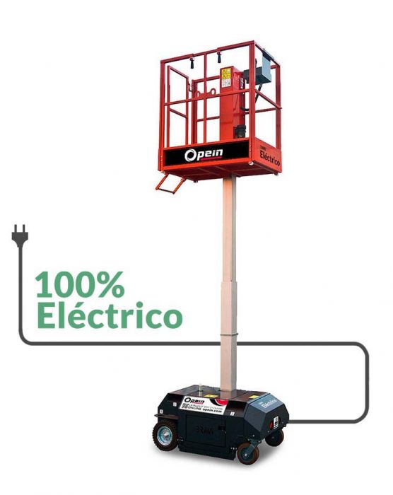 Opein | Alquiler y venta de elevador unipersonal eléctrico Braviisol LUI MINI HD SLW interior-exterior 50m 180kg en Canarias y Madrid.