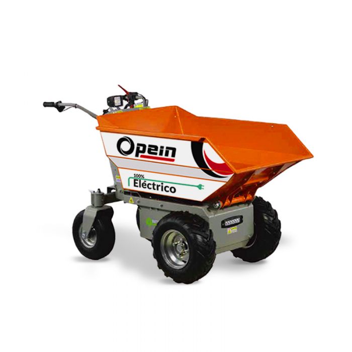 Opein | Alquiler y venta de minidumper eléctrico Neipo E50 500kg y 48v en Canarias, Madrid y Marruecos.